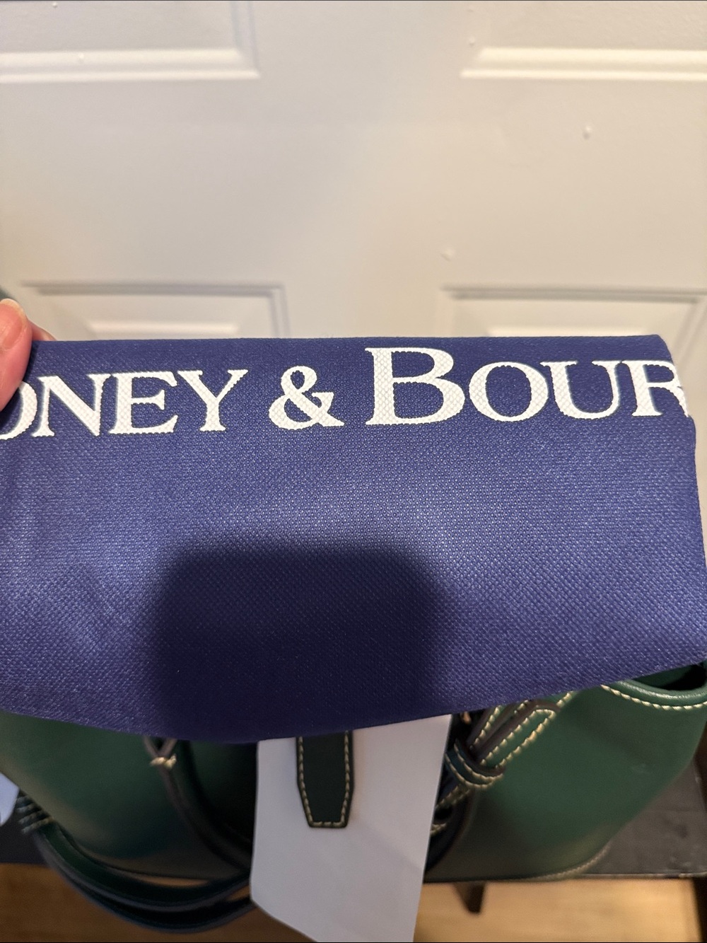 NWT Dooney & Bourke Saffiano Perry Satchel - IVY - Picture 14 of 15